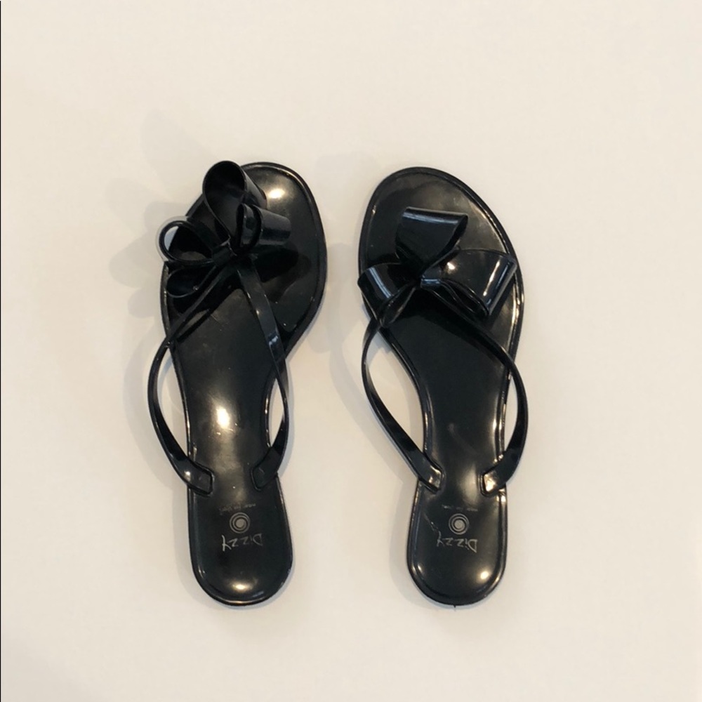 Plastic Bow Flip Flops